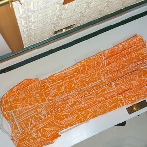 Blue Island Orange Duster Beach Swim Cruise Cover up